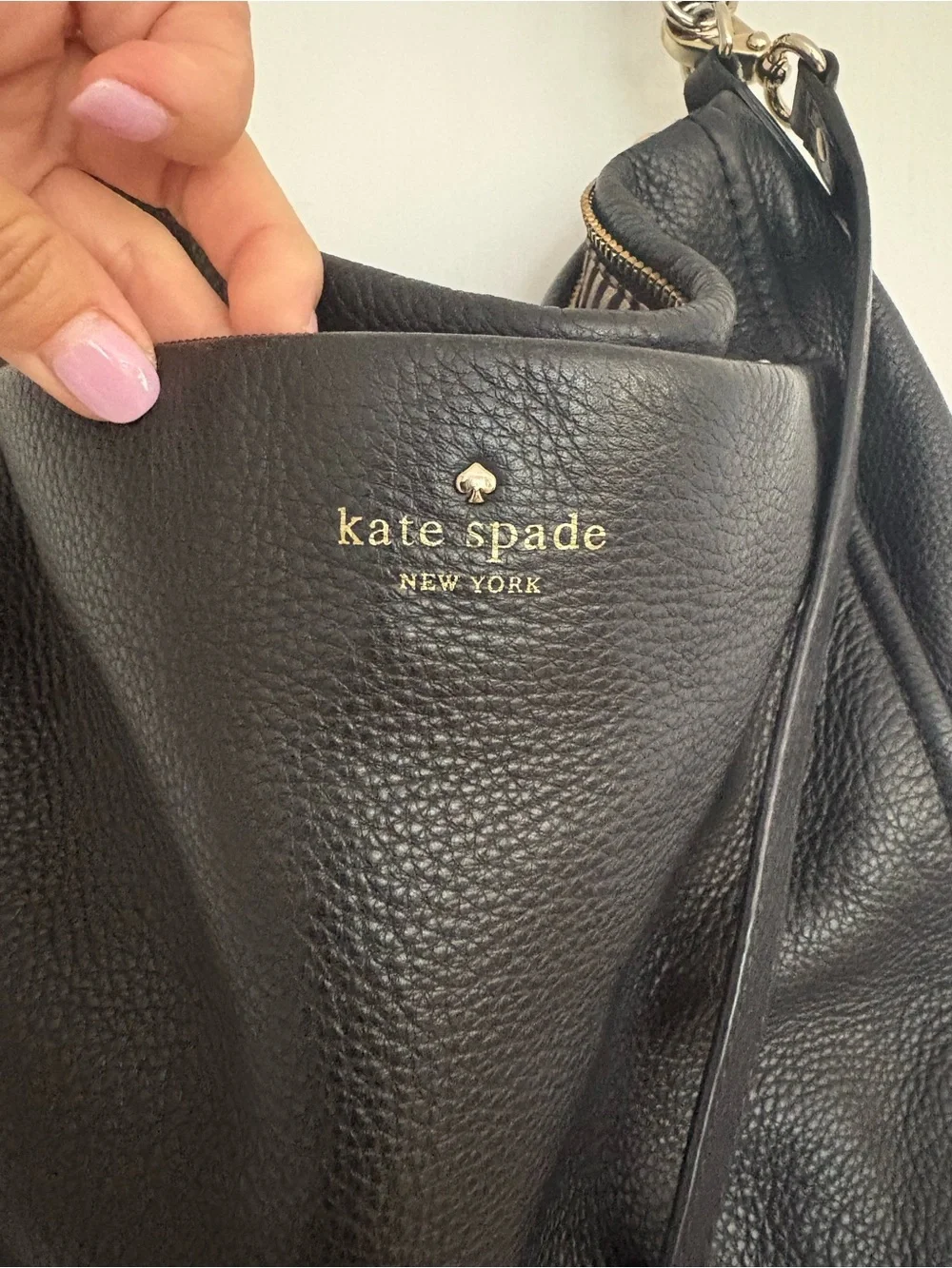 Black hobo bag
